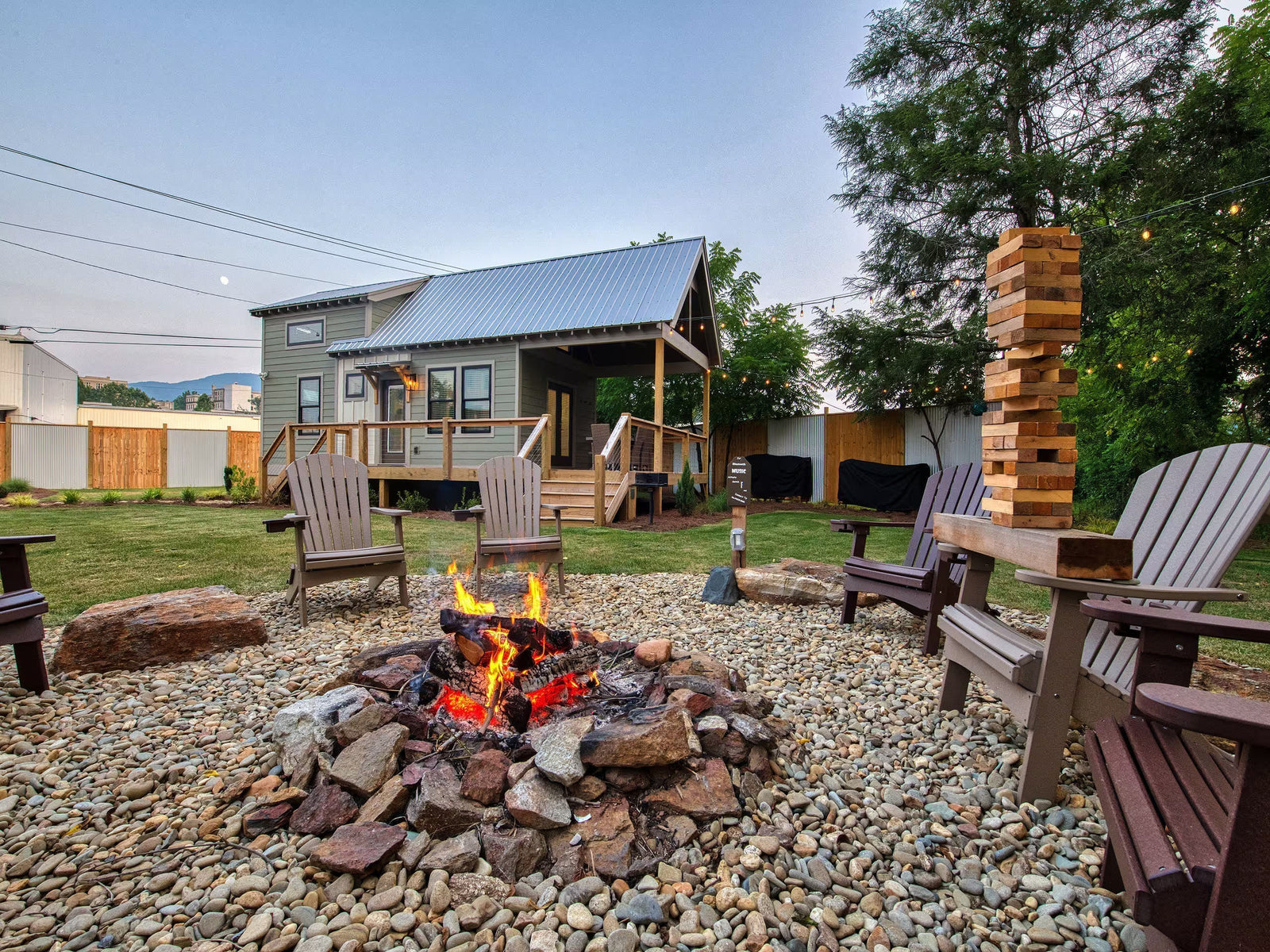 “The Haven”—A 420-sqft Riverfront Tiny Home in Waynesville, North Carolina