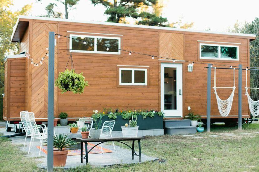 320-sqft "Golden" Tiny Home on Wheels by American Tiny House
