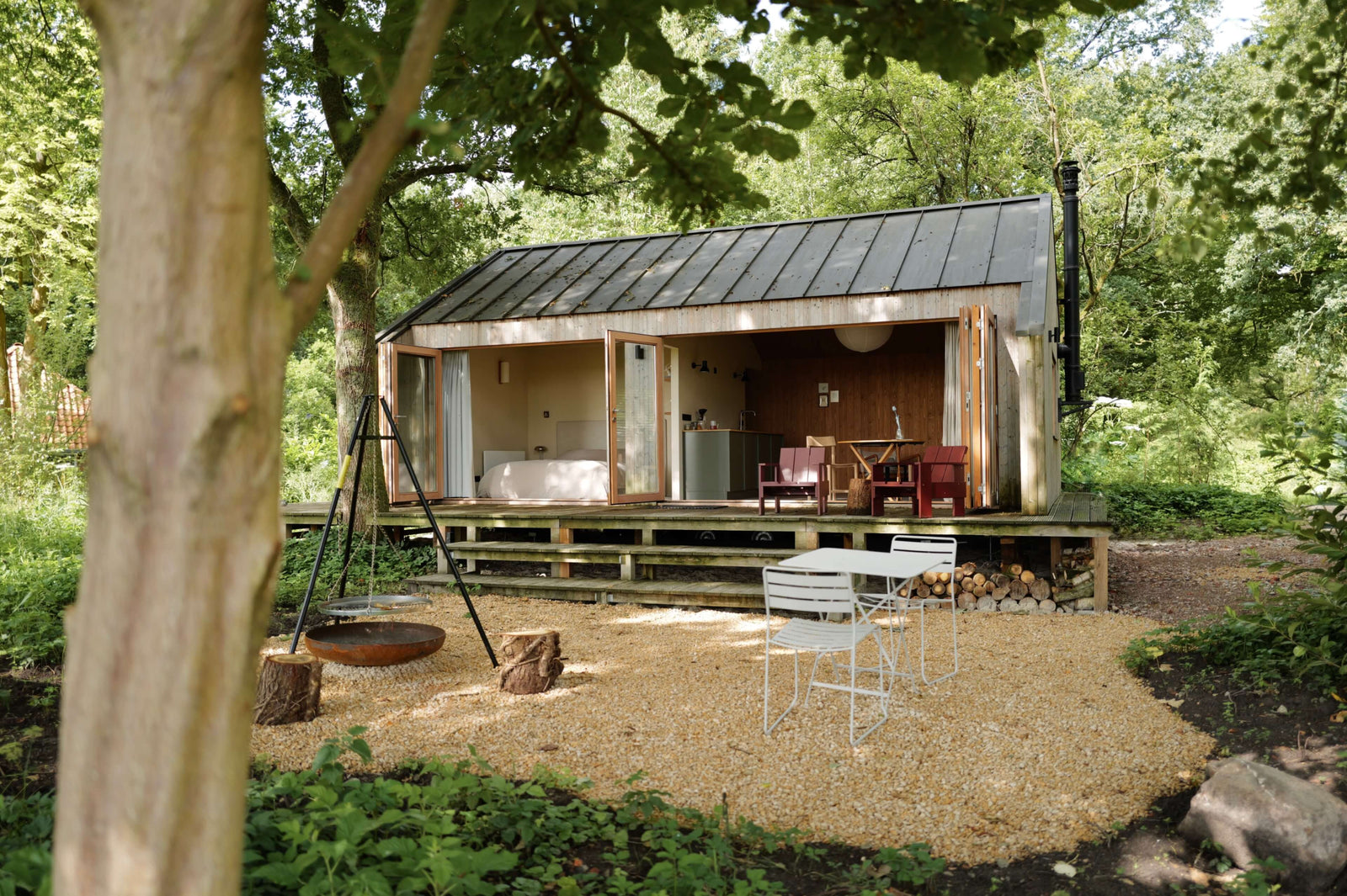 430-sqft Single-Level Tiny House in the Forest!