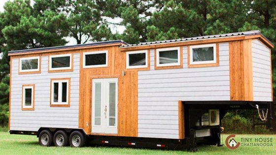The "Lookout XL" Tiny Home on Wheels by Tiny House Chattanooga