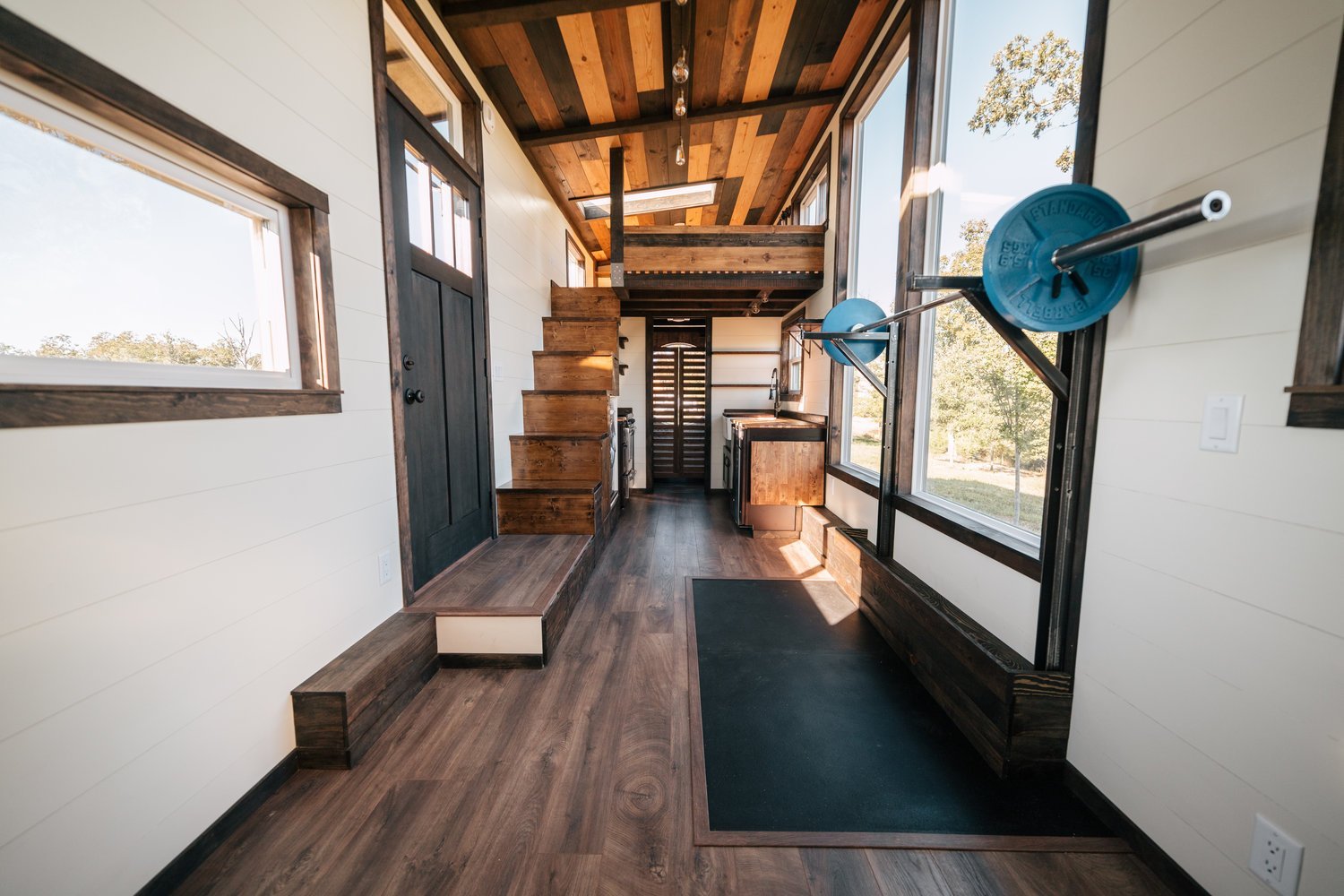 The Silhouette by Wind River Tiny Homes—A Crossfit Gym in Your Tiny House!