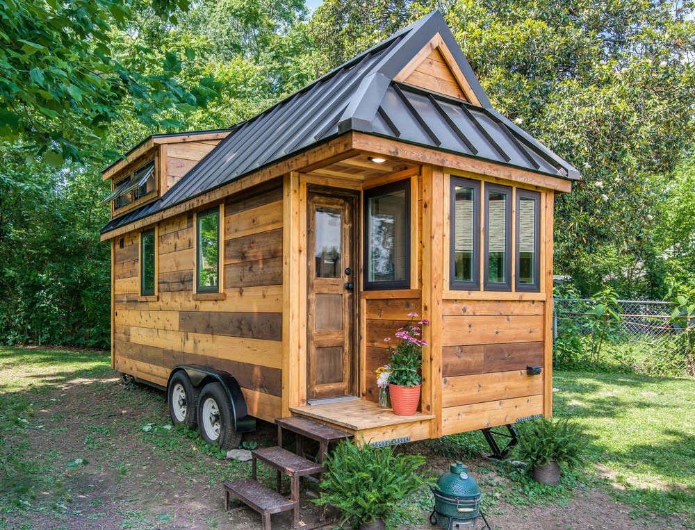 The Farmhouse Chic "Cedar Mountain Tiny House" by New Frontier Tiny Homes