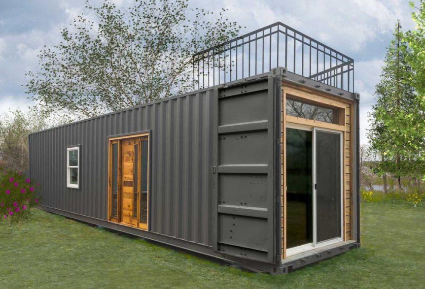 40’ “Freedom” Shipping Container Home by Michigan-based Minimalist Homes