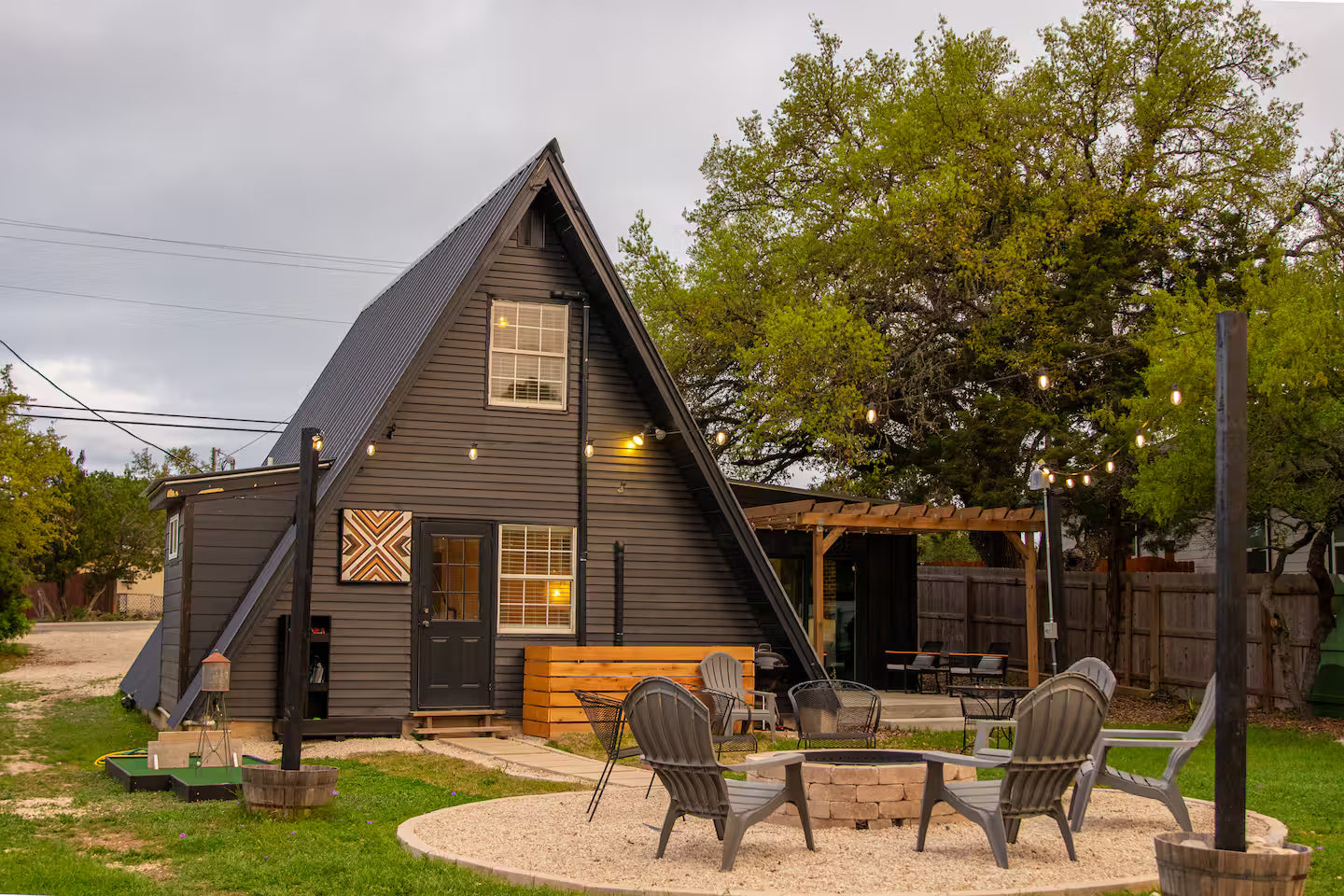 Cozy 487-sqft A-Frame Cabin in Texas Hill Country