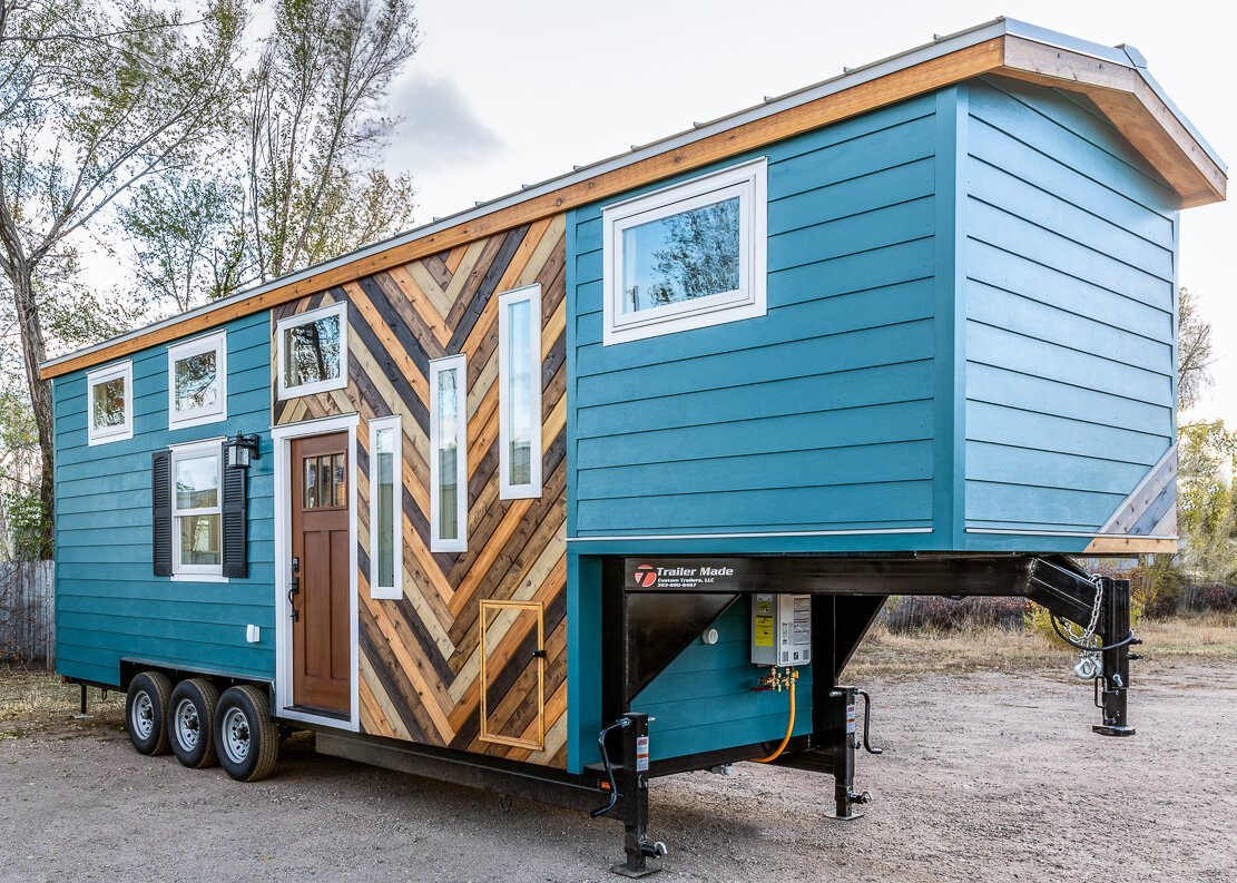 Custom 32' Gooseneck Tiny House on Wheels by MitchCraft Tiny Homes