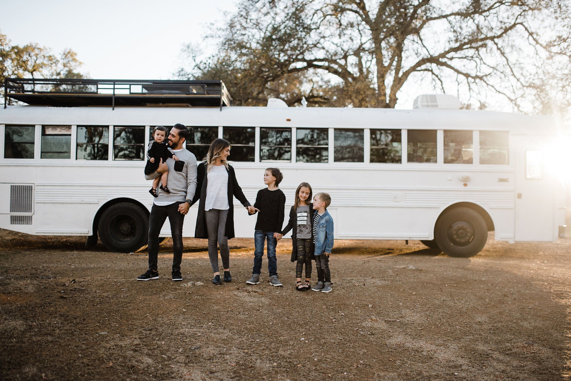 Family of 6 Living Full-Time in a 250-sqft Converted School Bus—The Mayes Team!