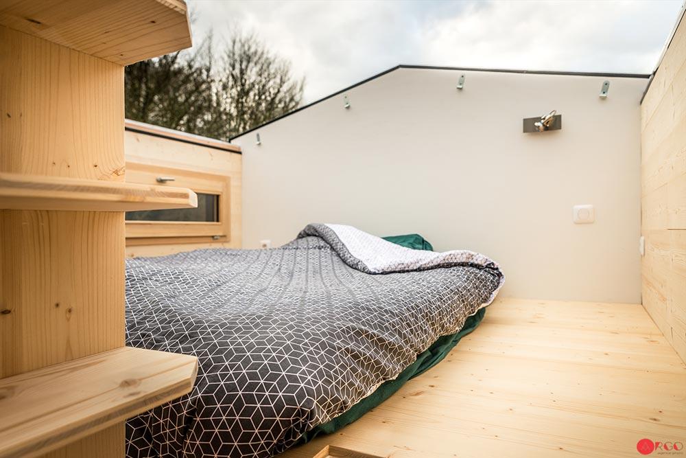 “Stephanie” Tiny House on Wheels with Sliding Roof by Optinid Sleeps 6!