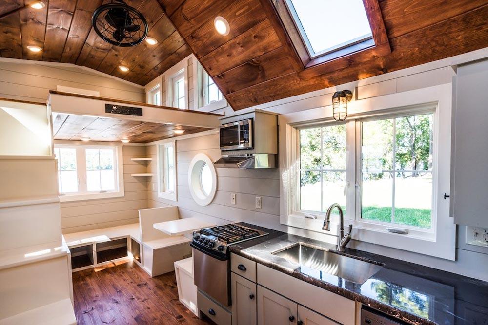 The Rustic 28’ “Ridgewood” Tiny House on Wheels by Timbercraft Tiny Homes