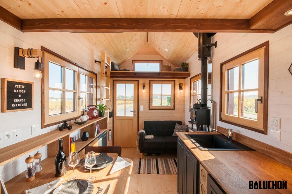 158-sqft “Holz Hisla” Tiny Home on Wheels by Tiny House Baluchon