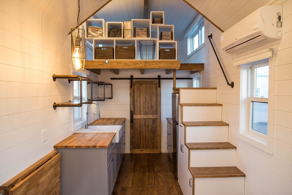 The 24’ “Modern Farmhouse” (Take Five) Tiny House by Liberation Tiny Homes