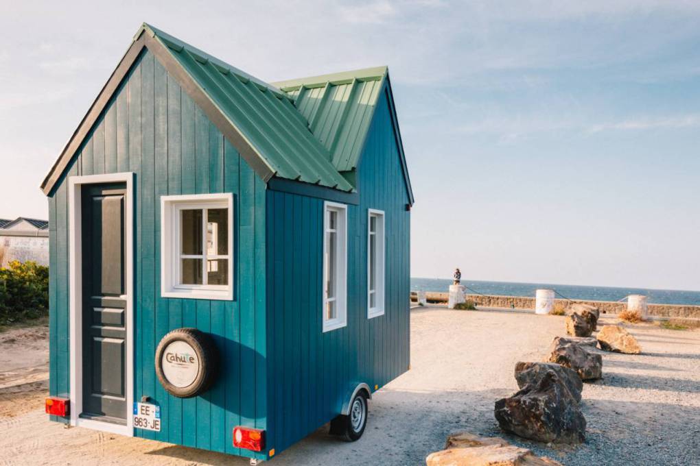 71-sqft "Cahute" Tiny House on Wheels in France