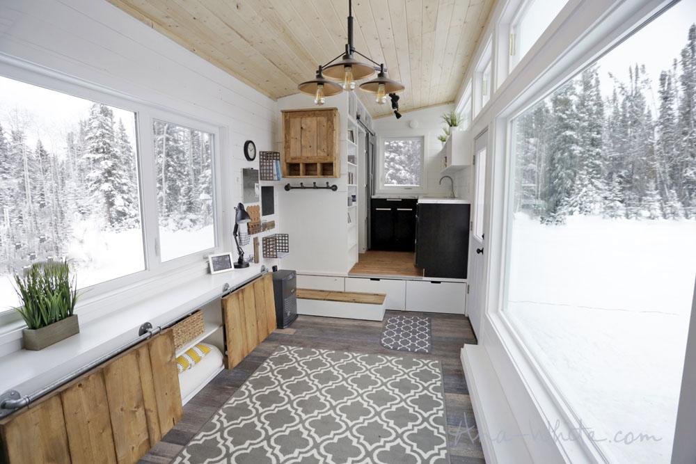 "Open Concept Rustic Modern" DIY Tiny House by Ana White